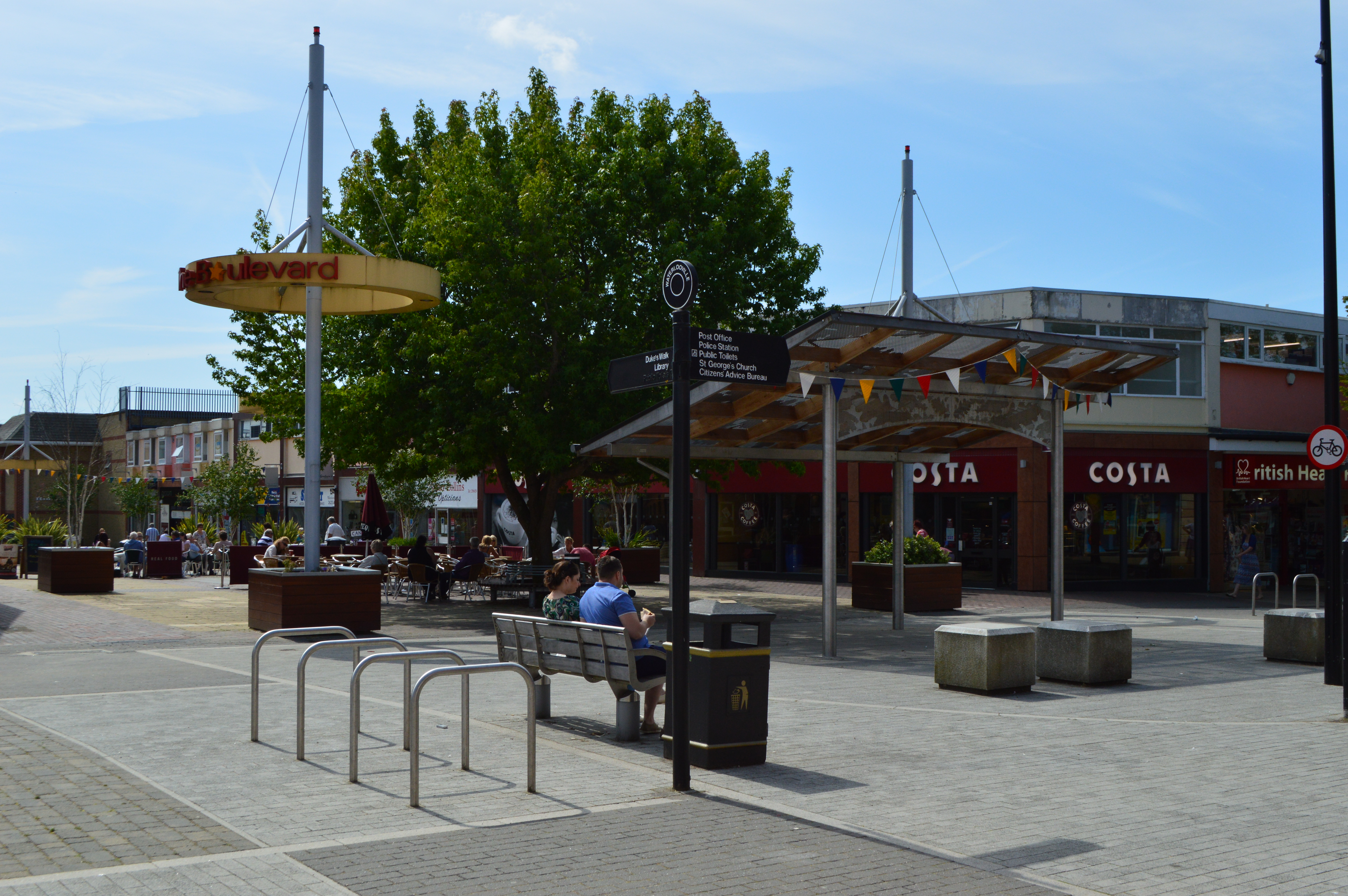 refurbished town centre